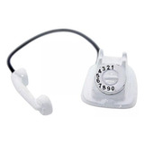 2 Telefone Vintage Para Casa De Bonecas De Madeira Branco