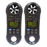 2 Termo higro Digital Umidade Anemômetro Luxímetro Thal 300