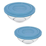 2 Tigelas 3l E 1 5 Pote De Vidro Porta Alimento Bowl C tampa