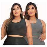 2 Top Fitness Moda Plus Size