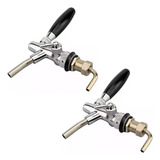 2 Torneira Para Chopeira Tipo Italiana Inox Chopp