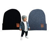 2 Touca Bebê Infantil Gorro Boina Criança Unissex