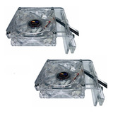 2 Un Cooler C Led Azul Ventilador Aquário 8 Velocidades