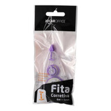 2 Un Corretivo Em Fita Kit 6m X 5mm Escolar Branquinho