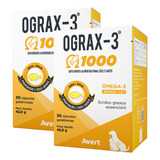 2 Un Ograx 3 1000 Mg 30 Capsulas Suplemento Alimentar Para Cães Cão E Gatos