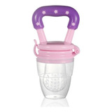 2 Und Chupeta Alimentadora Porta Frutas Mordedor Silicone Cor Rosa Tamanho Da Chupeta Médio