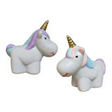 2 Unicornios Em Miniatura Enfeite Decoração Festa