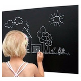 2 Unidades Adesivo Infantil Lousa Quadro Negro 2m X 1m Giz