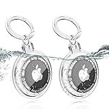  2 Unidades Capa Com Suporte De Chaveiro AirTag Compatível Com Apple AirTag Cobertura Total De 360 à Prova De Choque Impermeável Localizador Antiarranhões Capa Protetora Para