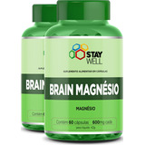 2 Unidades Do Magnésio Treonato 500mg Fórmula Exclusiva 100 Pura 60 Cápsulas