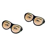 2 Unidades Máscara De Olho De Avião Viseira Engraçada Vendas Engraçadas Viseira De Impressão De Olho Viseira 3d Olho Tapa Olho Dormir De Olhos Vendados Óculos Máscara Facial Viagem