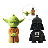 2 Unidades Pen Drive 32gb Mestre Yoda Darth Vader Usb 2 0
