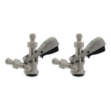 2 Válvulas Extratora Para Chopp Com Engate Rápido 5 8 X 3 8