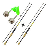 2 Varas Pesca De Carretilha Topaz Albatroz 6 12lb 1 68 M 2p
