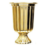 2 Vaso Grego Metalizado Floreira Taça Romana Decoração