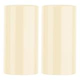2 Vasos Fibra De Vidro Milão M Tipo Vietnamita Cilindro 70cm Cores Areia 