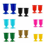2 Vasos Gregos Plástico Vaso Decoração De Mesa 19 Cm