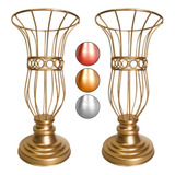 2 Vasos Jarros Armação Paris 35cm Para Pedrarias Ou Pérolas