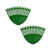 2 Vassoura Para Varrer Folhas Grama Rastelo Jardim Quintal