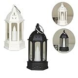 2 Vela Luminaria Decorativa Lampião LED Lamparina Eletrônica