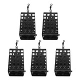 2 X 5 Pçs Metal Carpa Alimentador Cesta Gaiola Pesca 20g