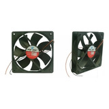 2 X Cooler Fan Preto 120x120x25 120mm Gabinete Ventoinha 12v