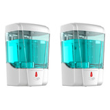 2 X Saboneteira Automática Sensor Dispenser 700ml Álcool Gel