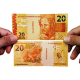 20,00 Dinheirinho Tam Real Dinheiro 100 Und Brinquedo Fake