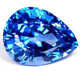 20 31 Ct Topázio Gota Swiss Blue Natural 19x14 5x10 5 Mm If