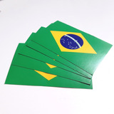 20 Adesivos Bandeira Brasil Mini 9x6