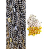 20 Aneis Ajustaveis P/ Enfeite De Trança / Dread/ Twist/ Kanekalon