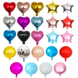 20 Balão Metalizado 10 Polegadas 22cm Diversos Modelos
