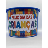 20 Balde De Pipoca Personalizado Dia Das Crianças
