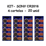 20 Baterias Cr2016 3v Sony/murata (4