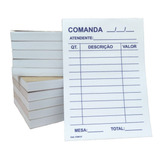 20 Bloco De Comanda Pedido Mesa Restaurante Bar 7x10 100 Fls