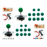 20 Botões 24/30mm + 2 Joystick Tipo Sanwa + Zero Delay C/ Nf