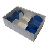 20 Caixa P doces bombom brigadeiro C tampa De Acetato 12x8x4