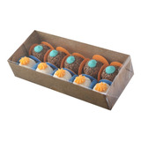 20 Caixas Kraft P 10 Doces brigadeiro bombom gratis Forminha