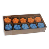 20 Caixas Kraft Para 10 Brigadeiros Doces Docinhos 18x9x3