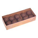 20 Caixas Para 10 Bombons Brigadeiros Embalagem Doce Gourmet
