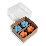20 Caixas Para 4 Brigadeiros Gourmet/doces/bombons