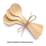 20 Colherzinha De Madeira Bambu Biodegradável