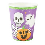 20 Copos Descartáveis Papel Biodegradável Abóbora Halloween 
