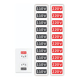 20 Etiquetas Tomada 110/220 Volts Voltagem Identificação