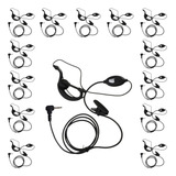 20 Fones Microfone Ouvido P1 Para Radio Talkabout Walk Talk 