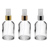 20 Frascos Vidro 60ml Tarô Válvula Spray Luxo