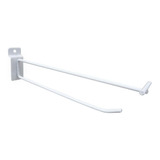 20 Gancho P/preço Painel Canaletado 20 Cm Branco C/etiqueta 
