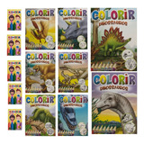 20 Livrinhos Infantil Colorir Dinossauro 20cxs