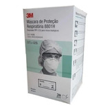 20 Máscaras 3m Pff2 N95 8801h Hospitalar Contra Ag Biológico