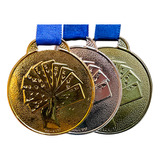 20 Medalhas 3,5cm Aço Premiação Completa